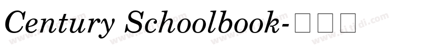 Century Schoolbook字体转换